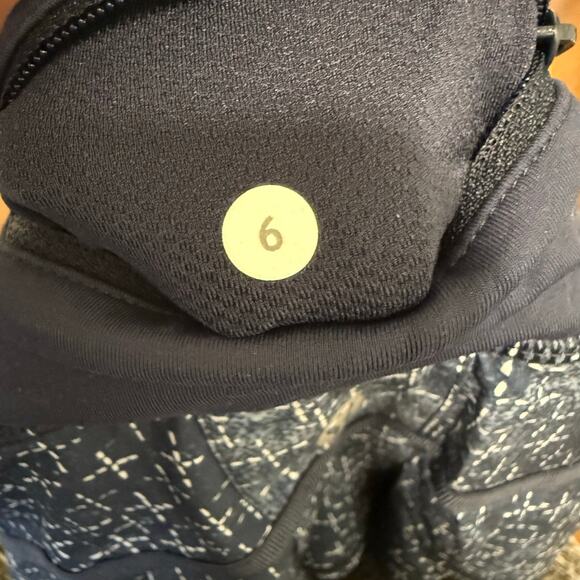 Lululemon Run Pace Setter Skirt Inkwell Geometric Blue Active Pickleball Sz 6 - Picture 6 of 9